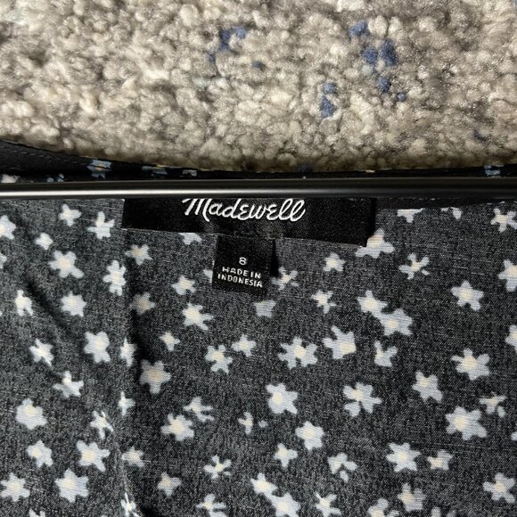 Madewell Dress Womens 8 Floral Long Sleeve Mini Lenzing Viscose Button Front - Picture 5 of 11